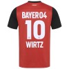 Maillot de Supporter Bayer 04 Leverkusen Florian Wirtz 10 Domicile 2024-25 Pour Enfant